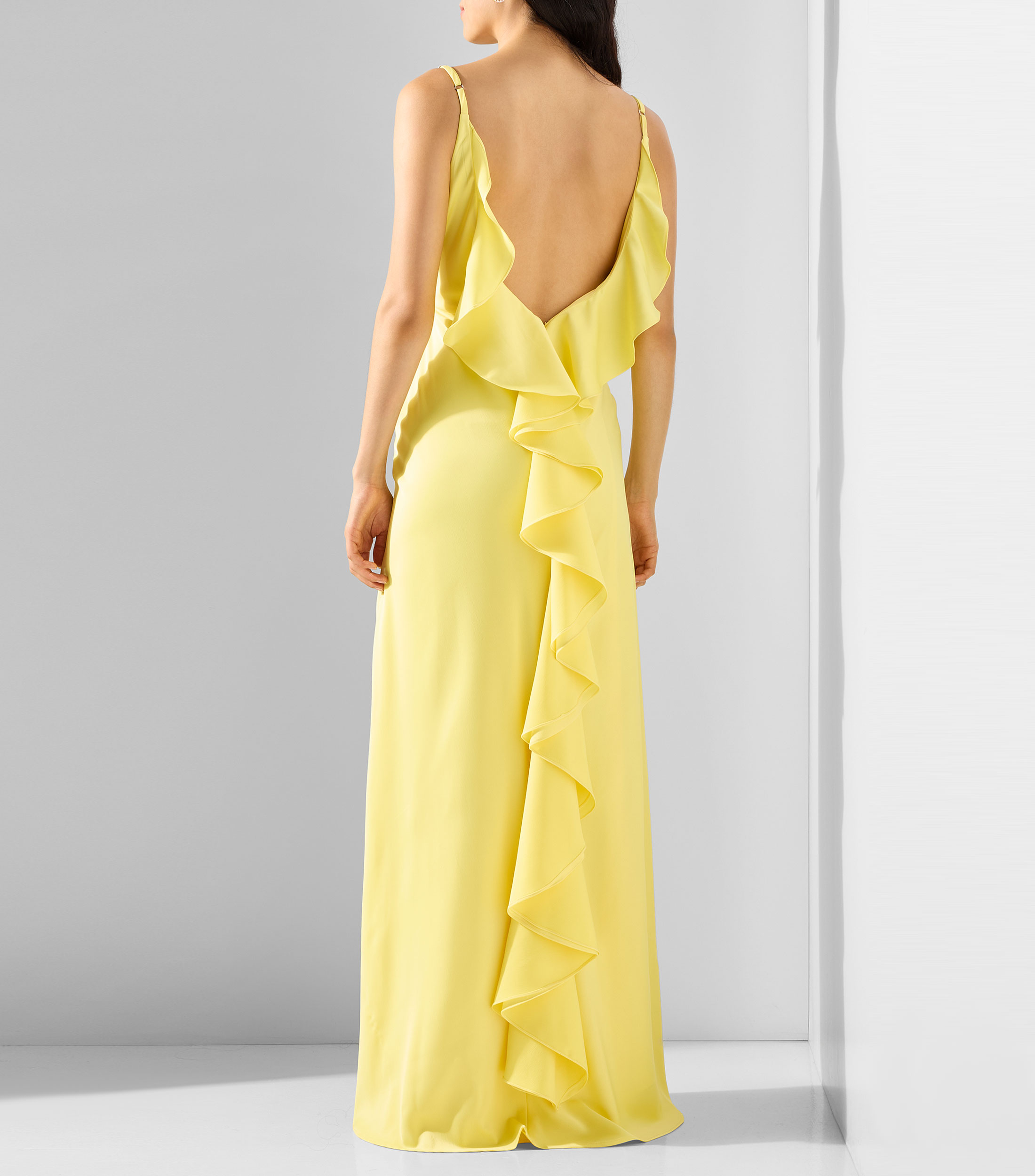 Vestido de fiesta largo liso Mujer